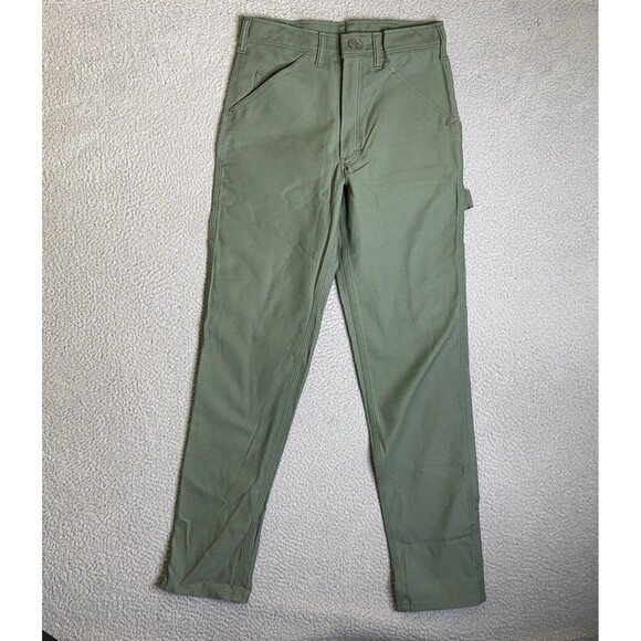 Stan Ray Pants Women 26x32 Green Carpenter Cargo Painter Work USA UO Casual NWOT - Picture 1 of 16